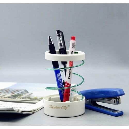 Pen Holder Desk Tidy Hollow Shock Absorber Makeup Brush Organizer Stationery Storage Container Pencil Marker Pen Holder