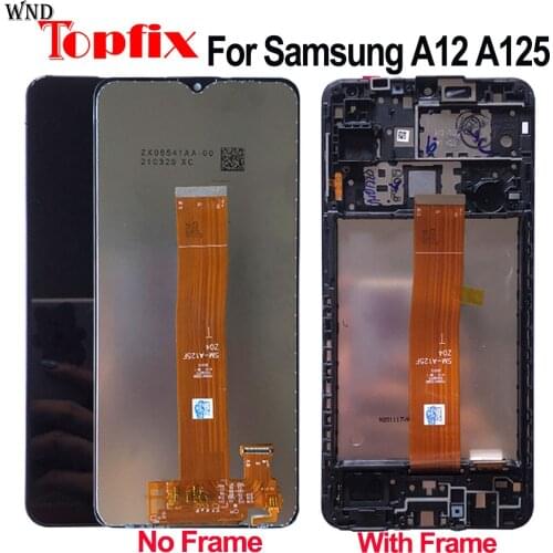 For Samsung Galaxy A12 SM-A125F SM-A125F/DSN LCD With Frame Display Touch Screen Digitizer Assembly Replace For Samsung A125 Lcd