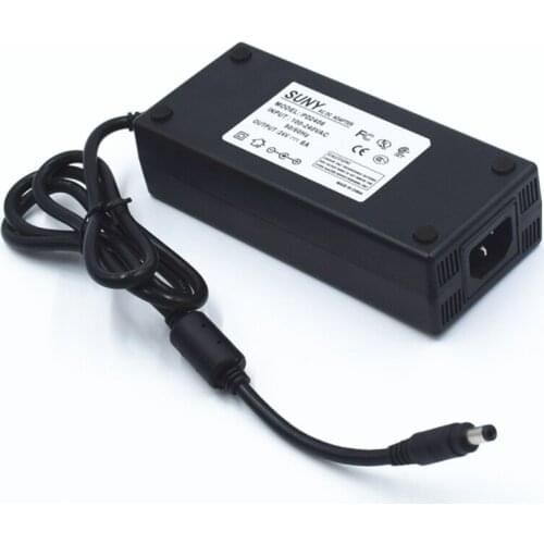 24VDC strip driver ,100-240Vac input Lighting transformer ,120W 24V5A led power supply ,CE UL Listed with 5.5*2.1 ,5*5*2.5 port