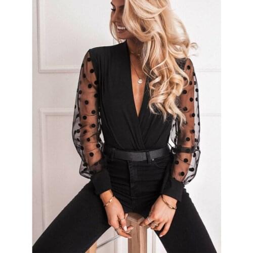 Goocheer Black And White Blouses