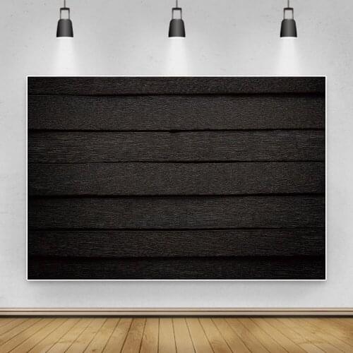 Laeacco Dark Black Wood Board Texture Backdrop Newborn Baby Portrait Food Cake Photozone Photography Background For Photo Studio