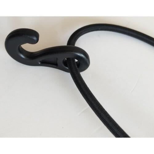 10 Pcs Plastic Shock Backpack Bungee Cord Karabiner Hook Elastic Cord Rope End Buckle Camping Tent Fasten Hanging Tool Dropship