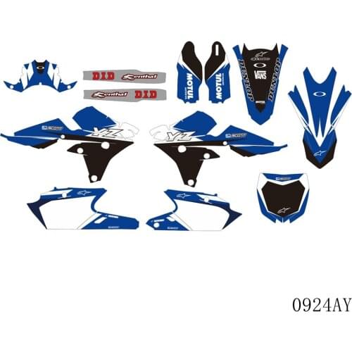 Full Graphics Decals Stickers Motorcycle Background For YAMAHA YZ250F YZ450F YZ 250F YZ 450F YZF 250 450 2014 2015 2016 2017