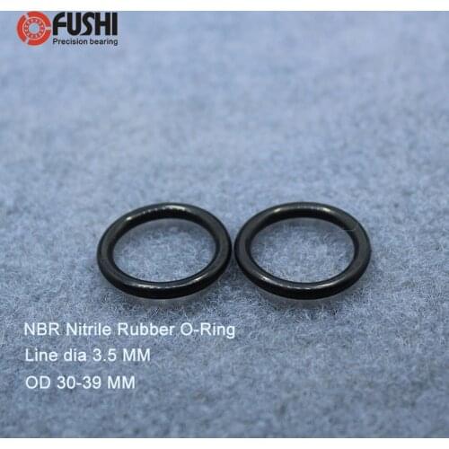 CS3.5mm NBR Rubber O RING OD 30/31/32/33/34/35/36/37/38/39*3.5mm 100PCS O-Ring Nitrile Gasket seal Thickness 3.5mm ORing