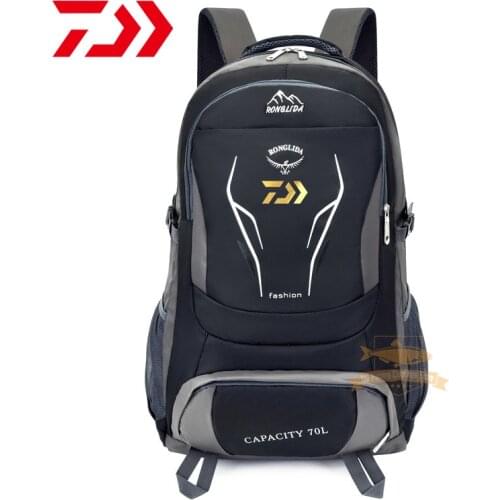 2021 Daiwa Fishing Bag Waterproof Tactical Backpack Men Women Outdoor Sports High-capacity Travel Climbing Fishing Backpack
