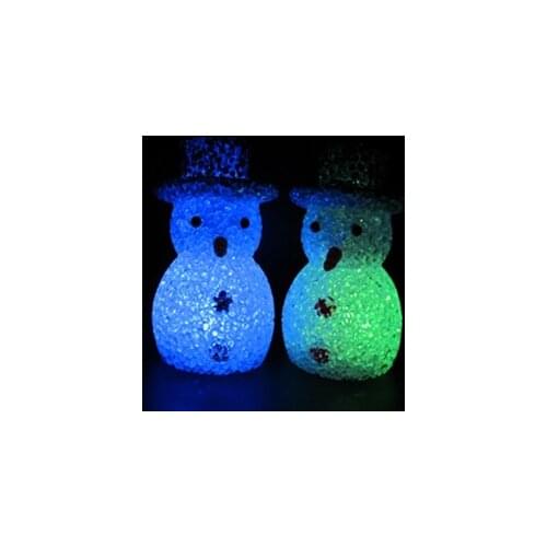 With Usb Plug Led Small Light Painting Crystal Snowman Christmas Unisex Movie & Tv Toy Plastic Electronic Flashing 2021