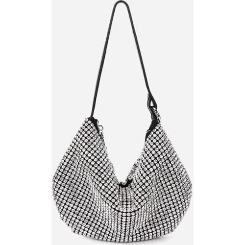 Bee In Fly New Luxury Diamonds Bags Portable Mini Bucket Bags Flash Rhinestones Evening Party Bags Luxury Design Clutches Pouch