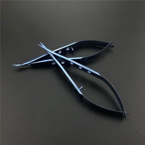 Titanium Iris Scissors ophthalmic instrument Eye scissors Curved/straight 105mm