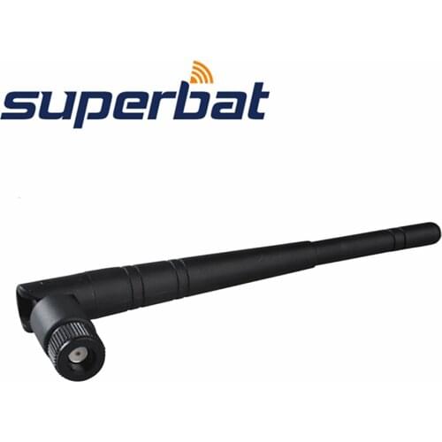 Superbat 2.4GHz 5dBi RP-SMA Plug Tilt and Swivel Omni Wireless WIFI Antenna Booster Rubber Aerial for Router D-LinkR LinksysR