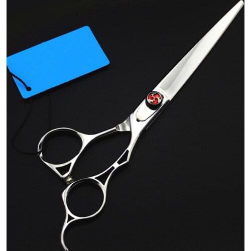 High quality Japan 440c steel 7 inch shears pet dog grooming cut hair scissors cutting makas berber tools hairdressing scissors
