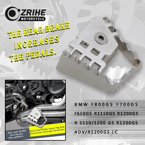ZRIHE Motorcycle Rear Foot Brake Lever Pedal Enlarge Extender Brake Lever Extension FOR BMW FOR BMW R1200GS ADV/R1200GS LC