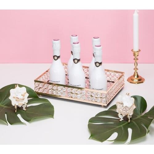 Mirror tray cake rack cake plate fruit plate wedding dessert table decoration decorative cake decoration ornaments