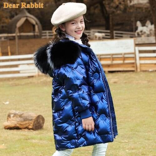 2021 New Fashion Childrens Winter Down Jacket for girl Coat Thicken snowsuit Kids clothes waterproof boy parka real Fur 5-14Yrs