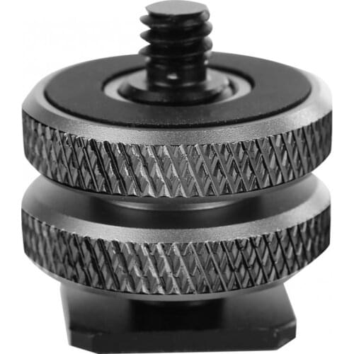 3/8" to 1/4" Inches Microphone Professional Flash Mount Camera Adapter Mount Screw to Flash Hot Shoe Mount Adapter