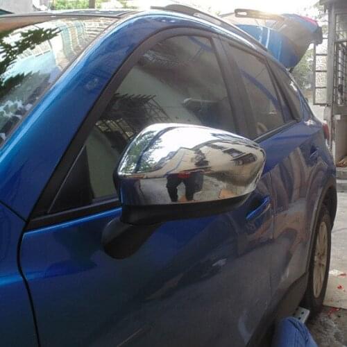 Car Accessories For Mazda CX-5 Rearview Door Mirror Cover abs Chrome Side Mirror Protector Car Styling Car Sticker 2013 2015