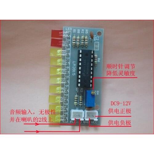 Free Shipping! 1pc LM3915 fun 10-segment audio level indicator kit / electronic production parts