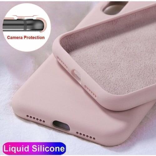 SFor Huawei P20 P30 P40 Lite Mate 20 30 40 Pro Case Liquid Silicone Soft Cover For Huawei P Smart 2019 2021 Z S Y7A Y8P Y9S Case