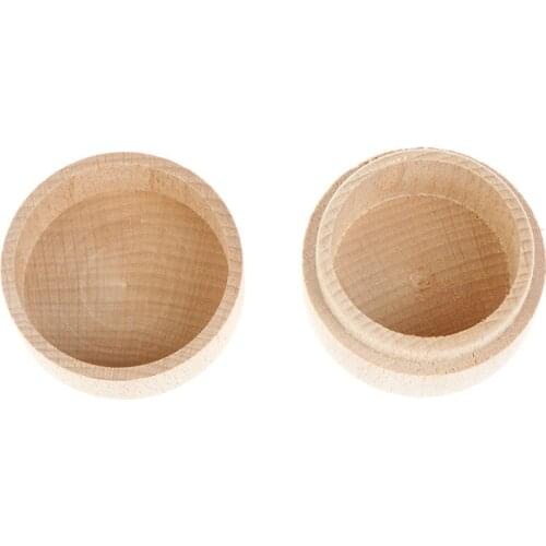 Small Round Wooden Storage Box Handmade Jewelry Organizer Soap Crafts Case Vintage Decorative Natural Craft Jewelry Box