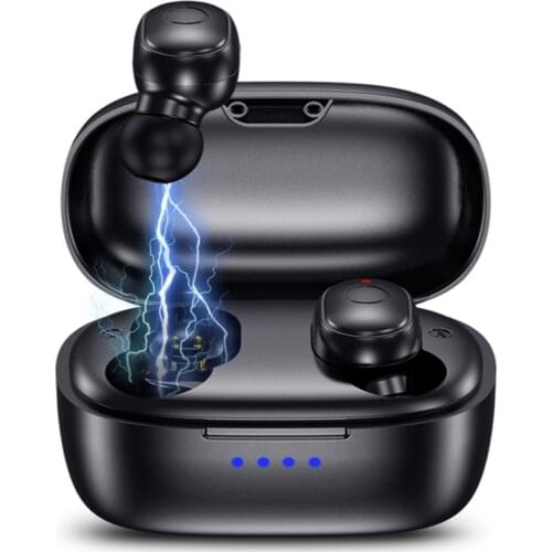 Mini TWS Digital Display Earbuds Bluetooth 5.0 Headset Stereo Earphone Touch Wireless Headset Hands-free Call Sports Headphones