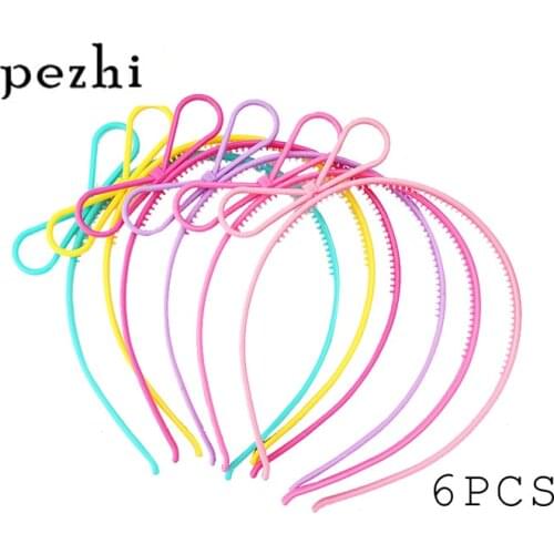 6PCS Bow Headband boy girls Hair Hoop Supplies for Party AccessoriesHeadwear(Multi color)