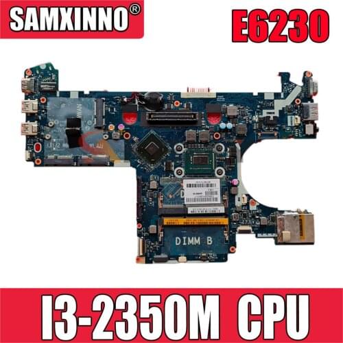 Original laptop Motherboard For DELL Latitude E6230 Core I3-2350M CN-0FTRC0 0FTRC0 LA-7731P I3-2350M SLJ8A Mainboard