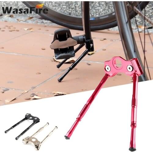 Bicycle Kickstand Parking Rack Adjustable Mountain Road Bike Crank Stand Pedal Support Bracket Holder for Cycling Repair