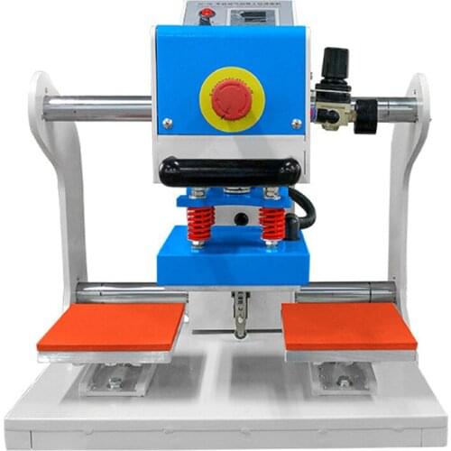 New hot stamping machine semi-automatic pneumatic double station hot stamping tool trademark hot stamping hot stamping machine