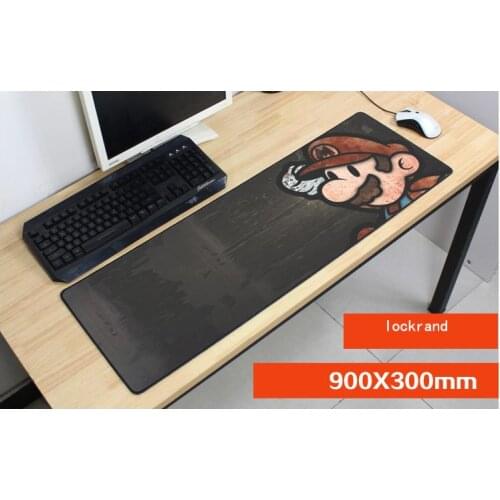 Hot Mario 900x300x2mm mouse pad gaming mousepad gamer mouse mat pad game computer big desk padmouse laptop van gogh play mats