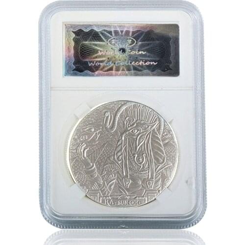 RA-Sun God Commemorative Bronze Coins Elizabeth II Collectibles Gifts Non-Currency W/ Acrylic Case