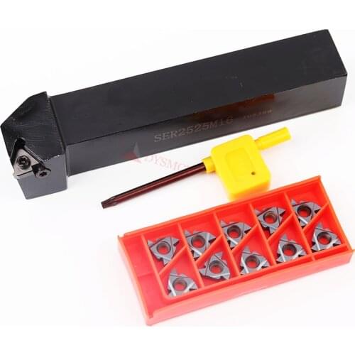 SER1212H16 SER1616H16 SER2020K16 SER2525M16 16ER AG60 A60 G60 AG55 ISO carbide insert Lathe Cutter External Thread Turning tool
