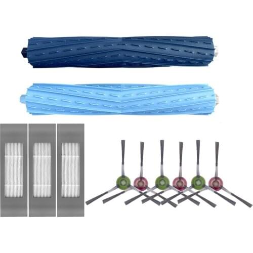 TOP!-Main Roller Brush Filters Side Brushes Replace for Ecovacs Deebot Ozmo T9 AIVI T9 PRO T9 MAX T9 Robot Vacuum Cleaner