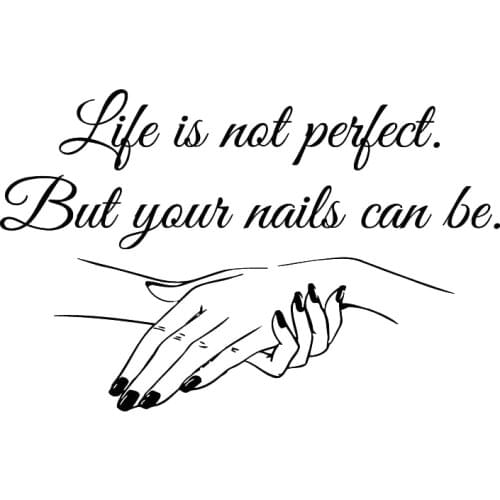 Wall Window Decal Sticker Nail Salon Quote Nails Nail Art Polish Manicure Pedicure Beauty Salon Vinyl Wall Stickers Poster G109