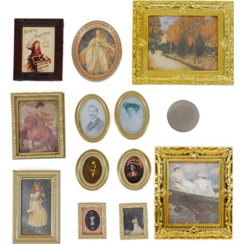 Vintage Multi Decor Photo Frame Art Wooden Wedding Mini Pictures Frames DIY Family Home Decor Desktop Ornament Card Holder