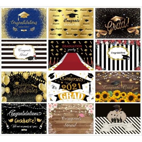 Graduation Photo Background Graduate School Party Celebration Decor Banner Photography Backdrop Studio Portraits Photocalls Prop