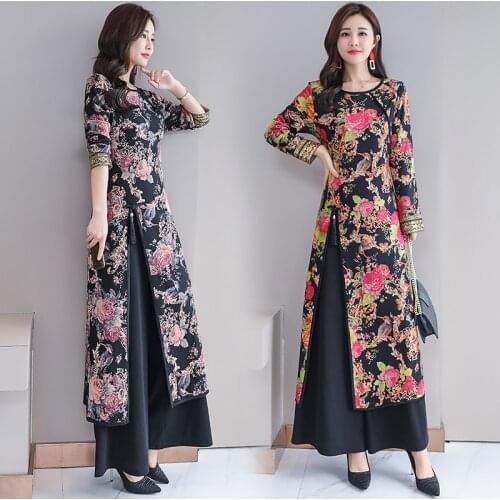 Autumn & Winter Elegant Wide Leg Trousers Suit Set Female Office Two Piece Set Designer ensemble femme deux pieces