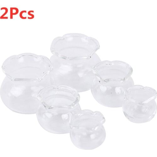 1:12 Dollhouse Miniature Glass Fish Tank Transparent Aquarium Dollhouse Home Ornaments Kids Toys Doll Toy Gift Pretend Play Toys