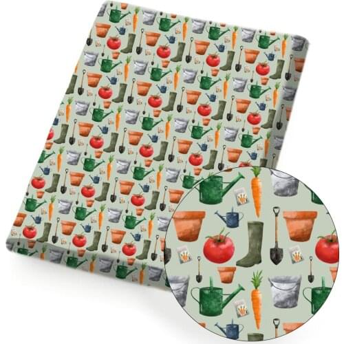 Polyester Cotton Fabric Color Pattern Printed Cloth Sheets Handmade Masks Materials DIY Dress Supplies Home Textile 45*145cm 1pc