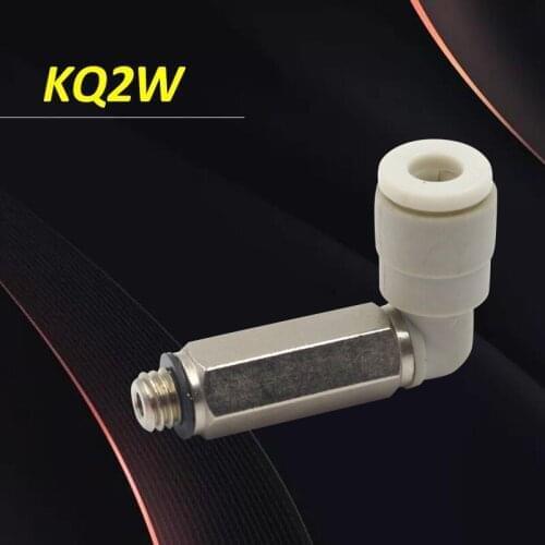 10pcs KQ2W Trachea external thread lengthened quick plug connector KQ2W04-M5A KQ2W08-01AS