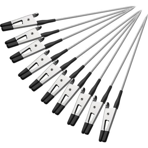 10 Pcs Metal Alligator Clip Sticks for Airbrush Hobby Model Parts 150mm