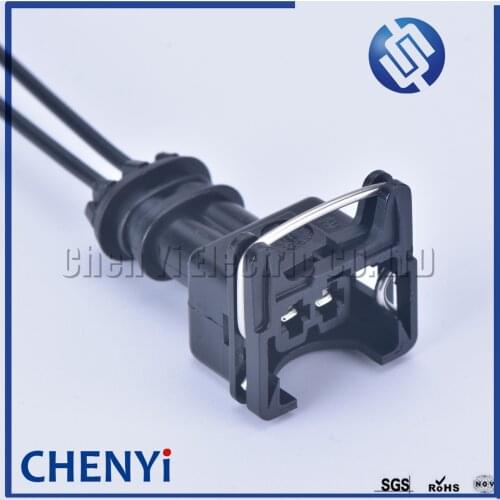 2 Pin efi series female Nozzle Ignition Coil Water Temperature Sensor wire Plug connector EV1 282762-1 282189-1 with 15cm wire