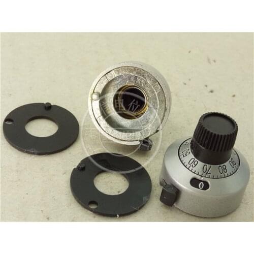 2pcs for TOPVR scale knob H-23-6A for multi-turn potentiometer such as 3590S 534 6.4mm hole