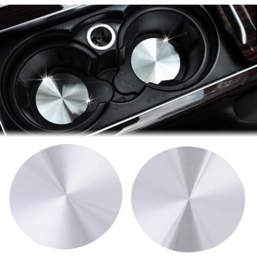 2 Pcs Cup Holder Cover Mat Trim For Range Rover Sport Discovery Universal