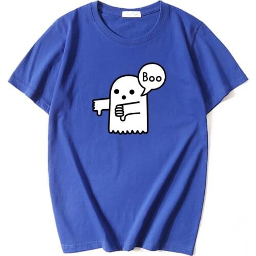 2021 Summer Casual Short Sleeve Lovely Boo Printed Men T-shirt Tops 100% Cotton Loose Men Clothing Tees shirt Streetwear