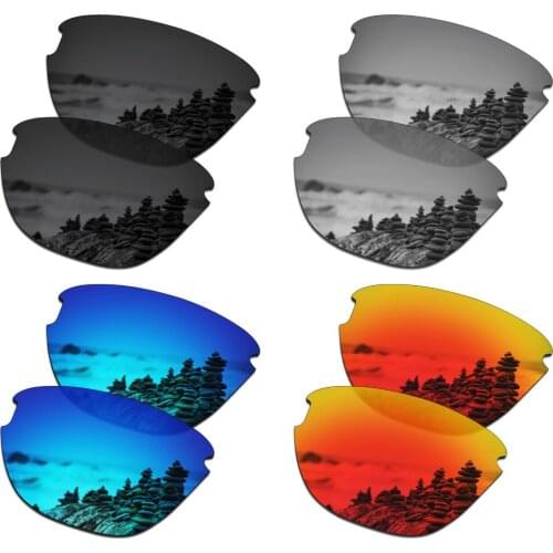 SmartVLT 4 Pairs Polarized Sunglasses Replacement Lenses for Oakley Frogskins Lite - 4 Colors