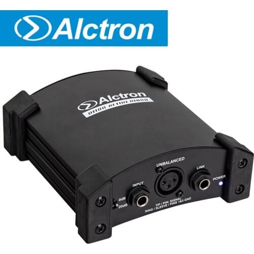 Alctron DI100 active box used for guitar recording and used in stage performance etc, metal housing and rubber protectors