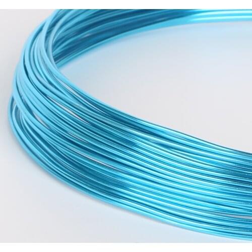 10M/5M/3M Aluminum Wire soft DIY jewelry craft versatile painted aluminium metal wire, Ni & Pb free - 18 gauge (1mm)