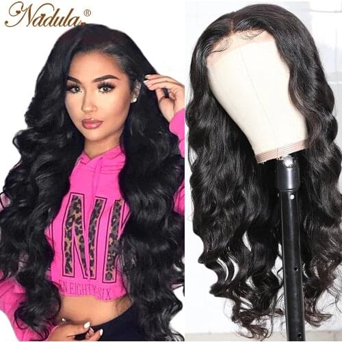 Brazilian Body Wave Lace Wig Human Hair 150% Density 13x1 T Part Lace Front Wig with Baby Hair Nadula Deep Part Human Hair Wigs