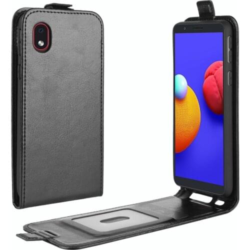 For Samsung Galaxy A01 Core M01 Core Vertical Flip Leather Protective Case with Card Slots Photo Frame for Galaxy M01 Core
