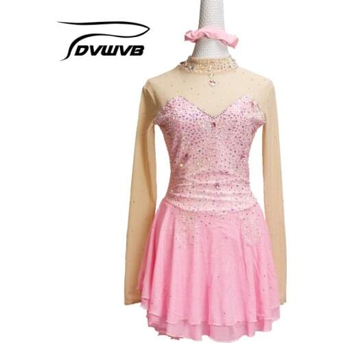 Dvwvb Figure skating outfit gymnastics outfit skater skirt