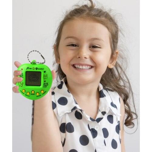 Electronic Pet Game Machine Heart Shape Virtual Pet Puzzle Game Cartoon Christmas Birthday Gifts Toys For Kids